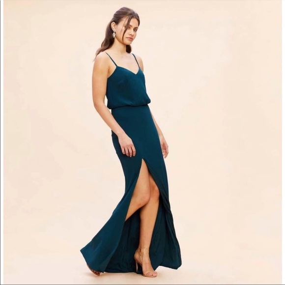 Dress the Population Gracelyn Gown in Pine SZ XXS NWT - Picture 2 of 5